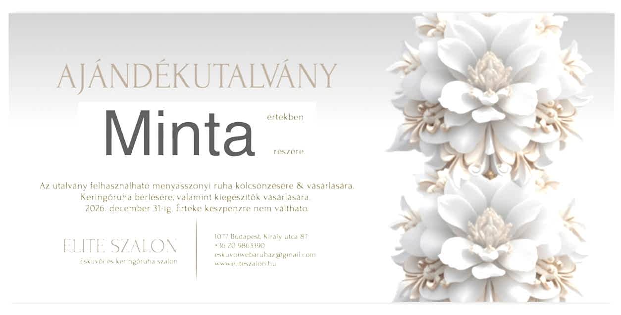 Minta ajándék utalvány