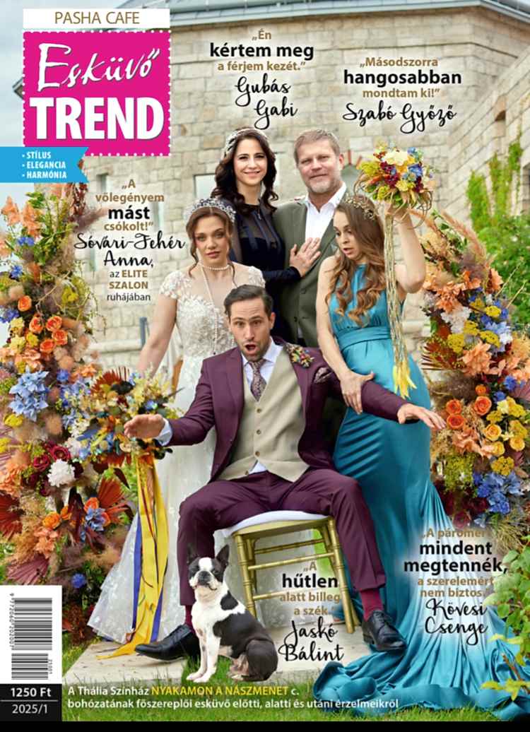 A Thália színház színművészei a magazin címlapján