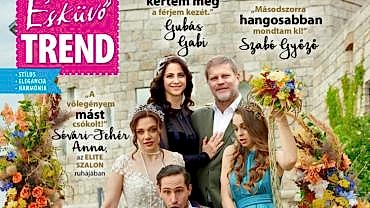 A Thália színház művészei az Esküvő Trend magazin fotózásán